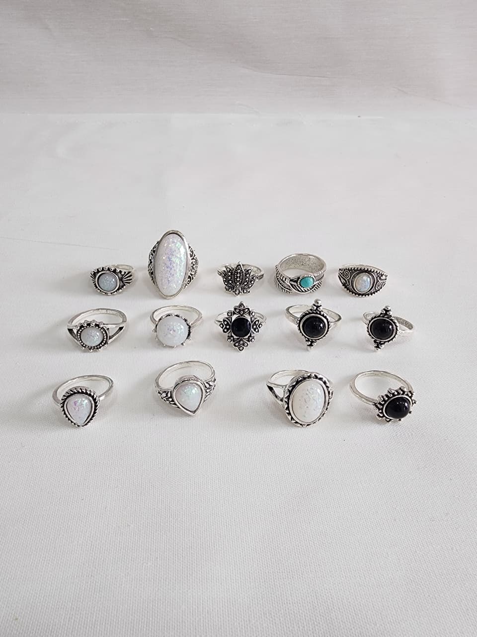 Colección de Anillos Místicos Boho Medianos