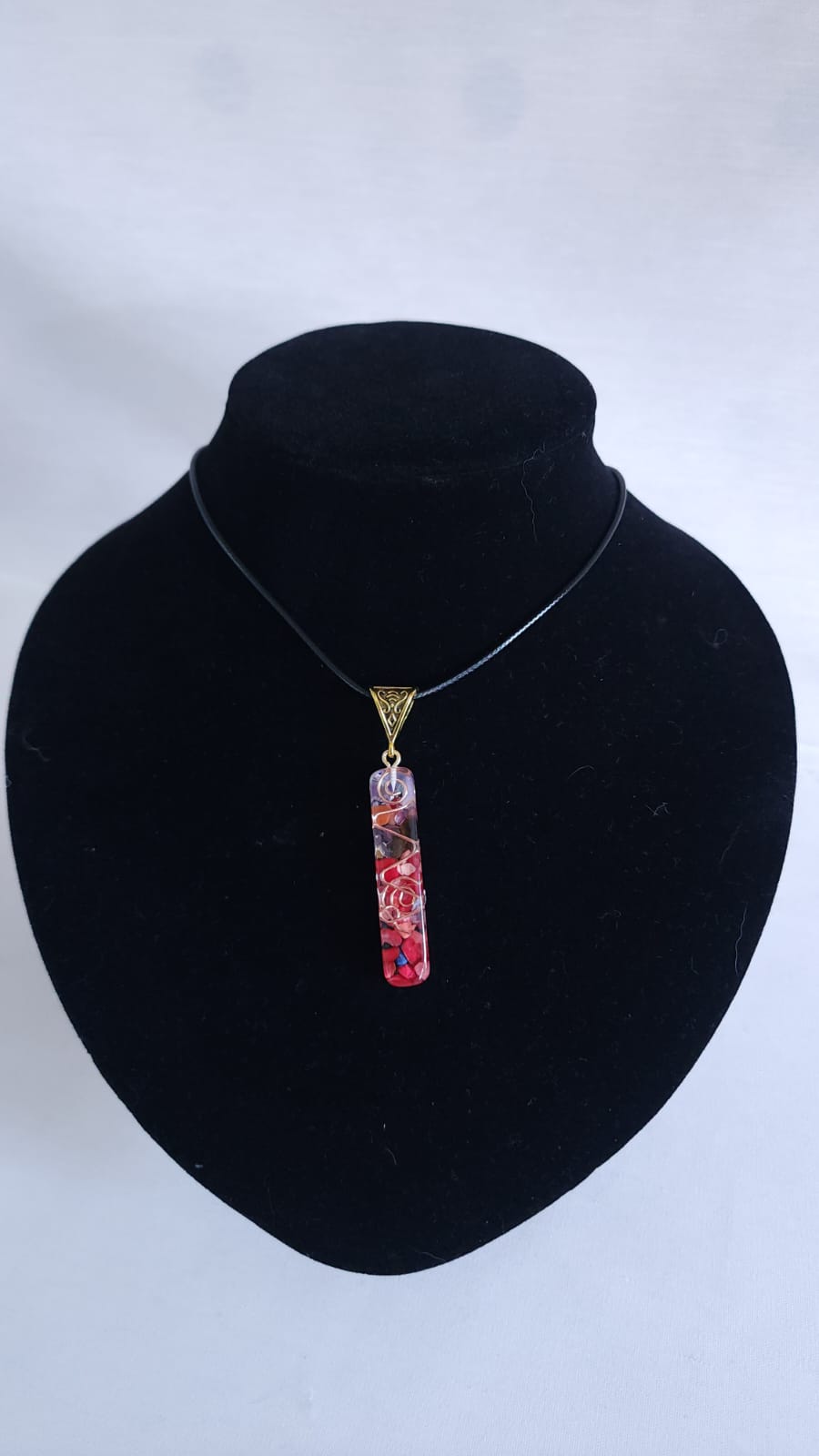 🌈 Collar Barra 7 Chakras con Piedras Naturales