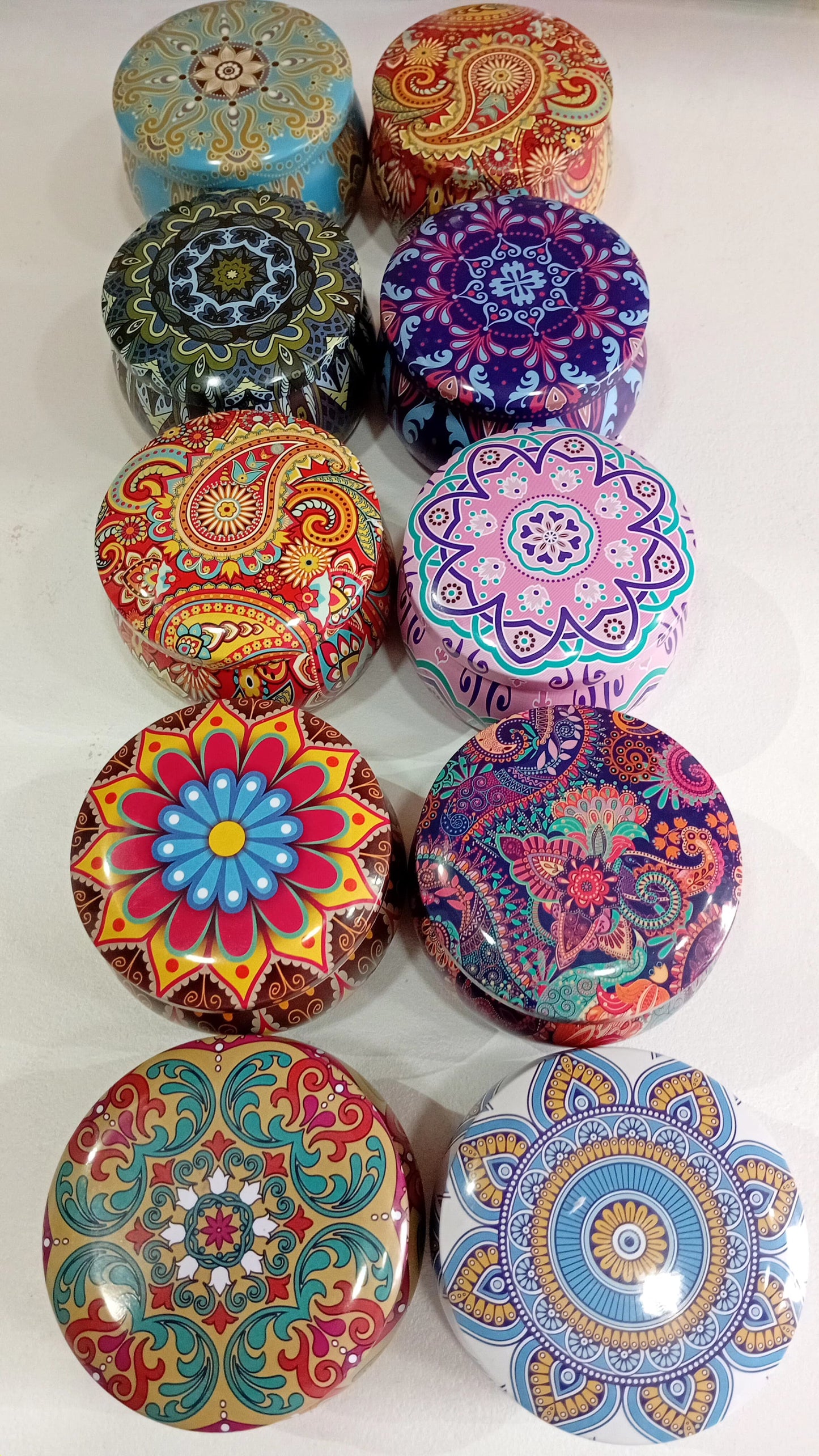 🕯️ Velas Aromáticas con Diseños de Mandalas