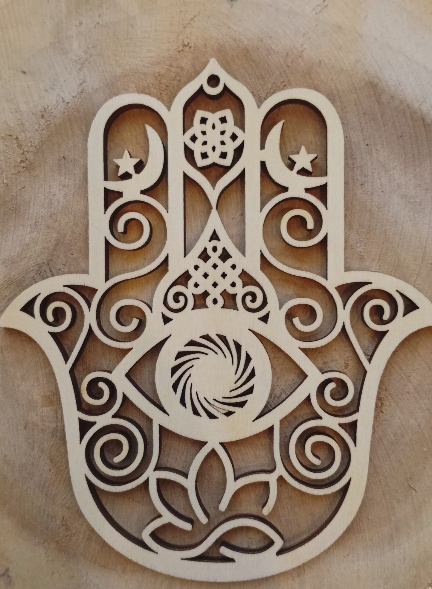 Jamsa mano de fátima- Geometria Sagrada-Protección e Intuición