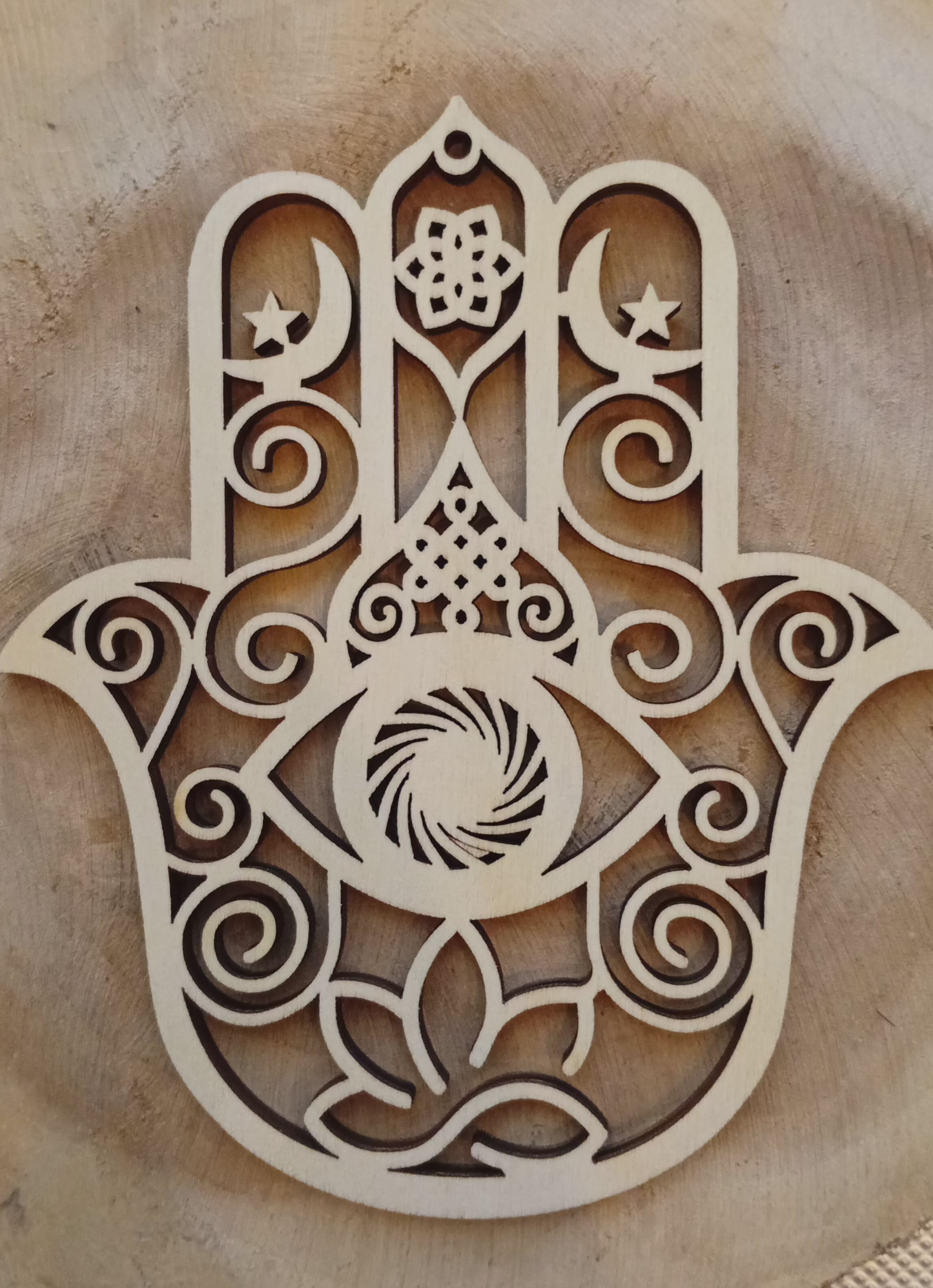 Jamsa mano de fátima- Geometria Sagrada-Protección e Intuición