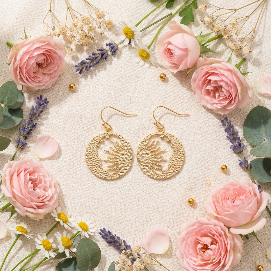 ✨ Aretes Sol Dorado – Energía y Luz Interior ✨