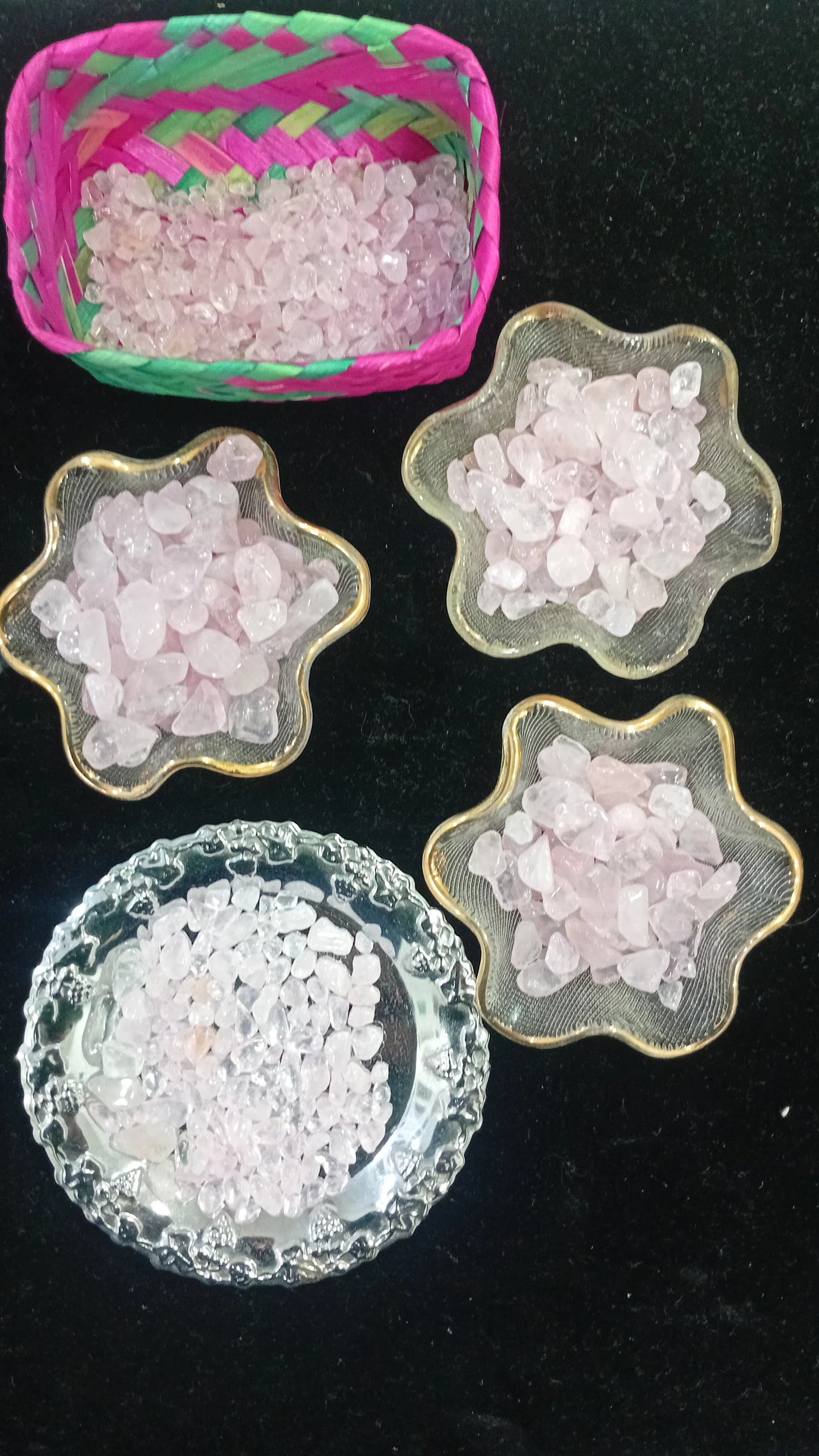 Cuarzo Rosa en Chips – Semillas de Amor Incondicional