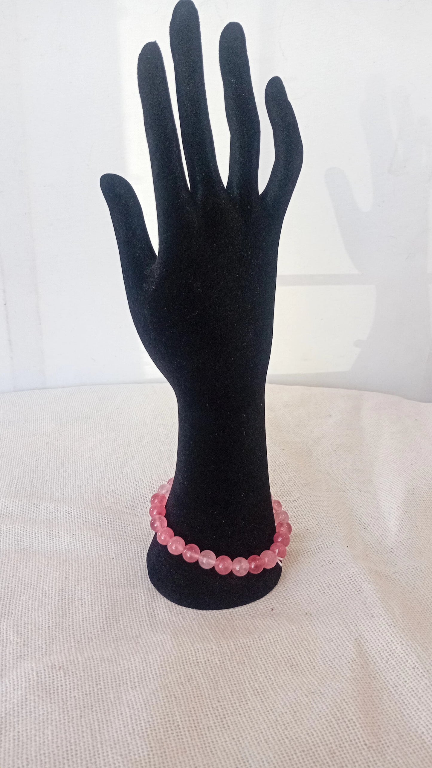 Pulsera de Cuarzo Rosa – Amor que Vibra