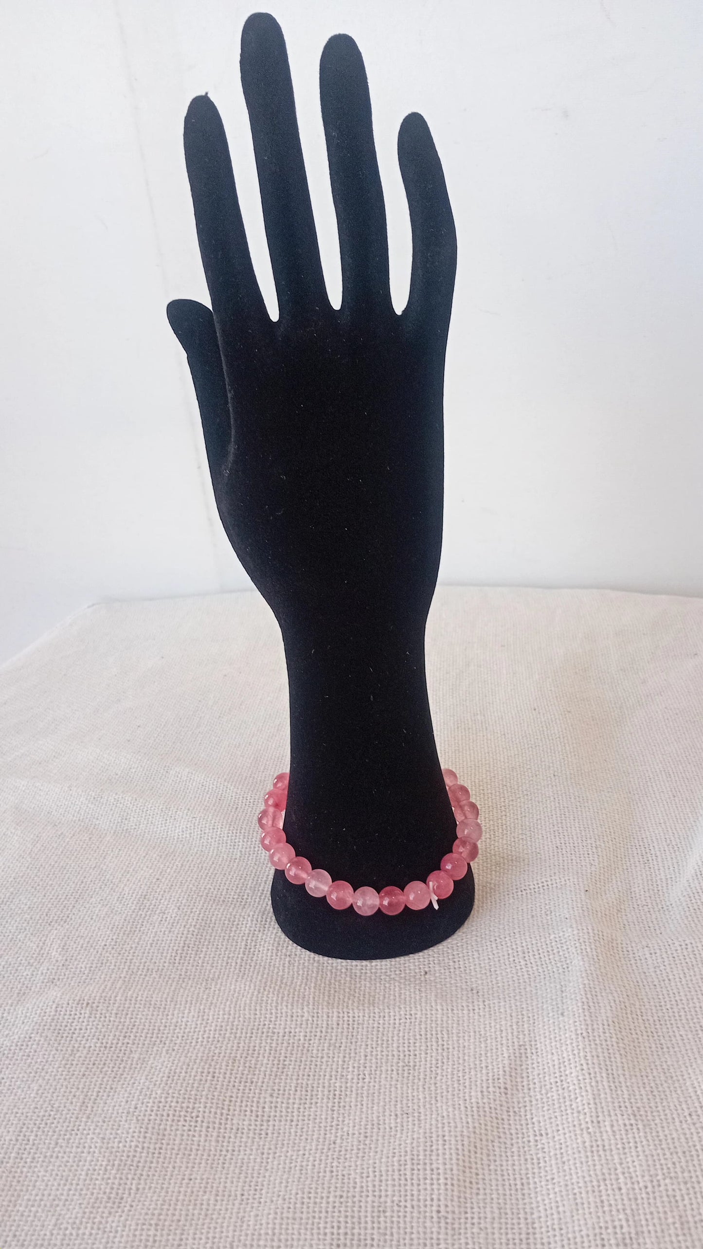 Pulsera de Cuarzo Rosa – Amor que Vibra