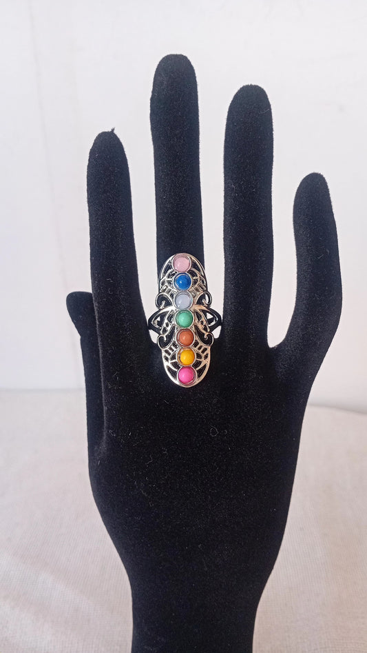 Anillo 7 Chakras – Energía en Movimiento, Belleza en Equilibrio