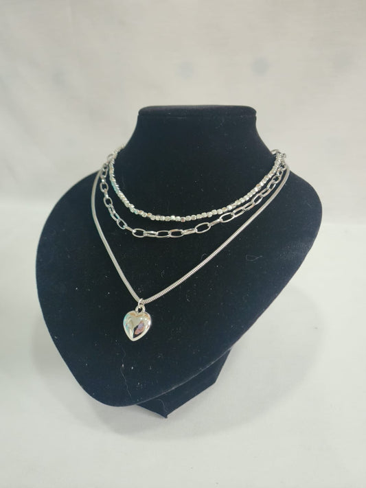 Juego de Collares “Corazón Espejo” – Amor Propio en Capas de Luz