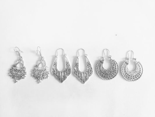Set de Aretes “Guardianas del Estilo” – Platería Boho con Espíritu Tribal