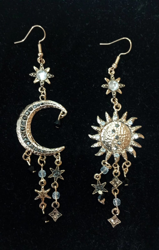 ☀️🌙 Aretes Sol y Luna